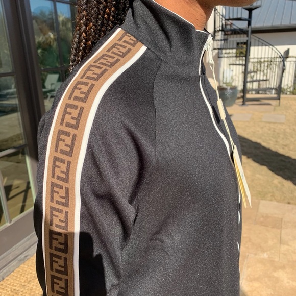 Fendi Black Logo Track Jacket - Picture 7 of 15